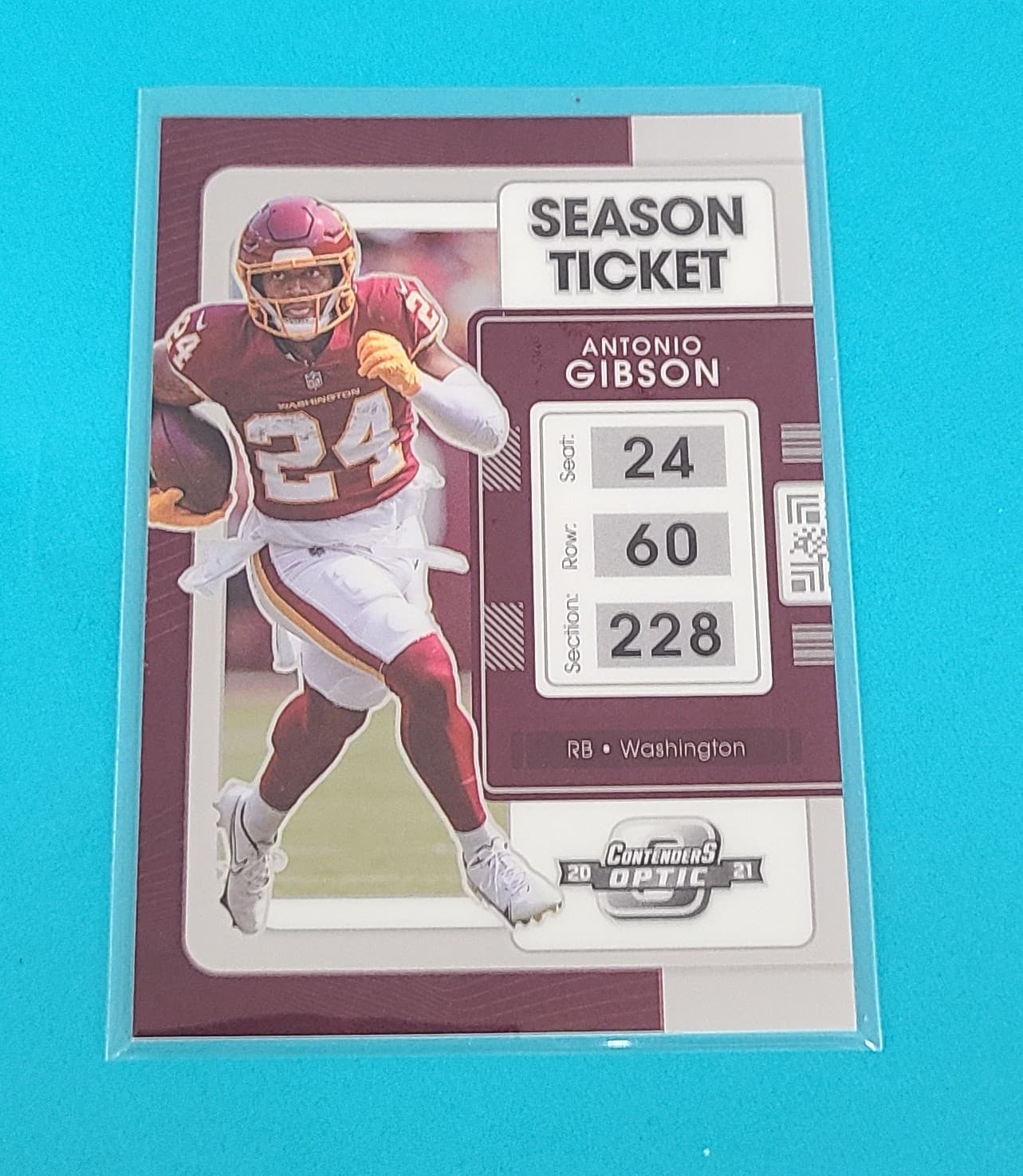 Antonio Gibson 2021 panini Panini Contenders Optic