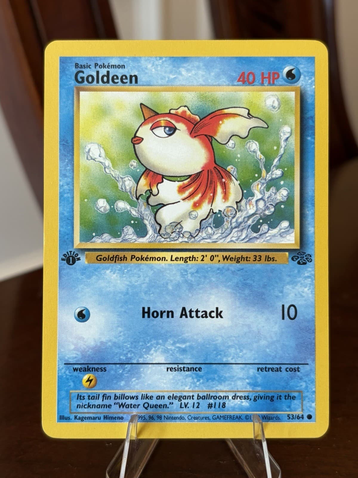Goldeen trading card