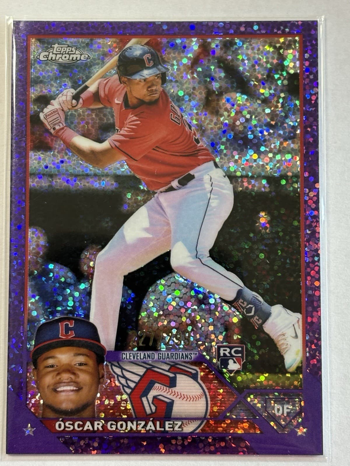 Oscar Gonzalez trading card