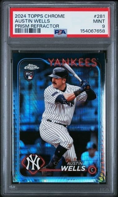 Austin Wells trading card