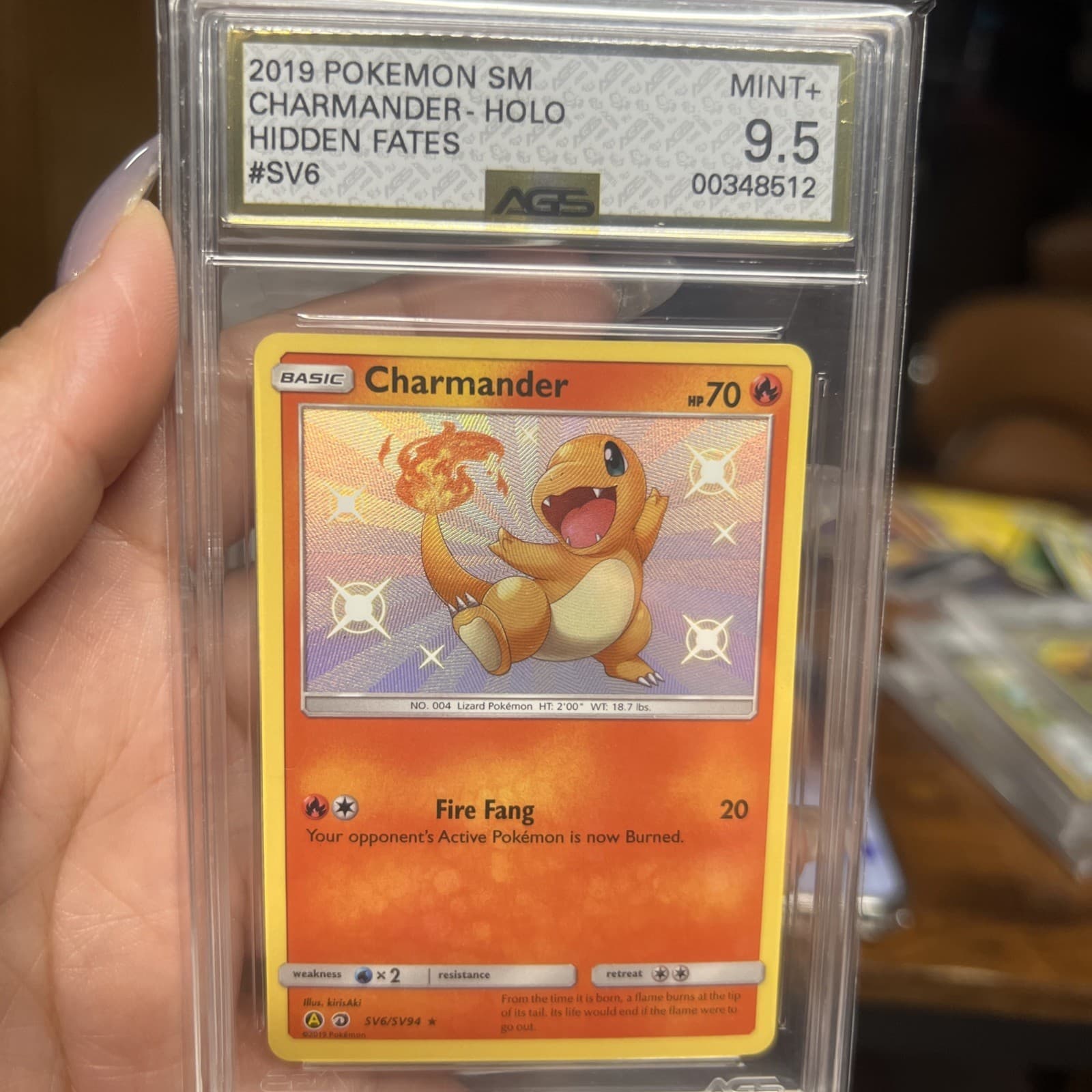 Charmander trading card