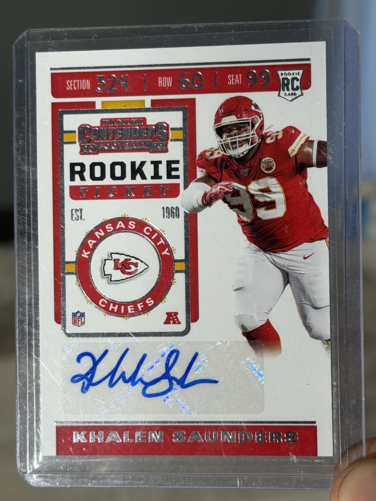 Khalen Saunders 2019 panini