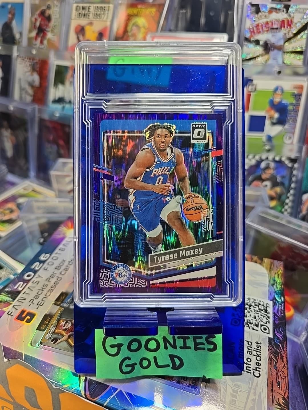 Tyrese Maxey 2023 panini Donruss Optic