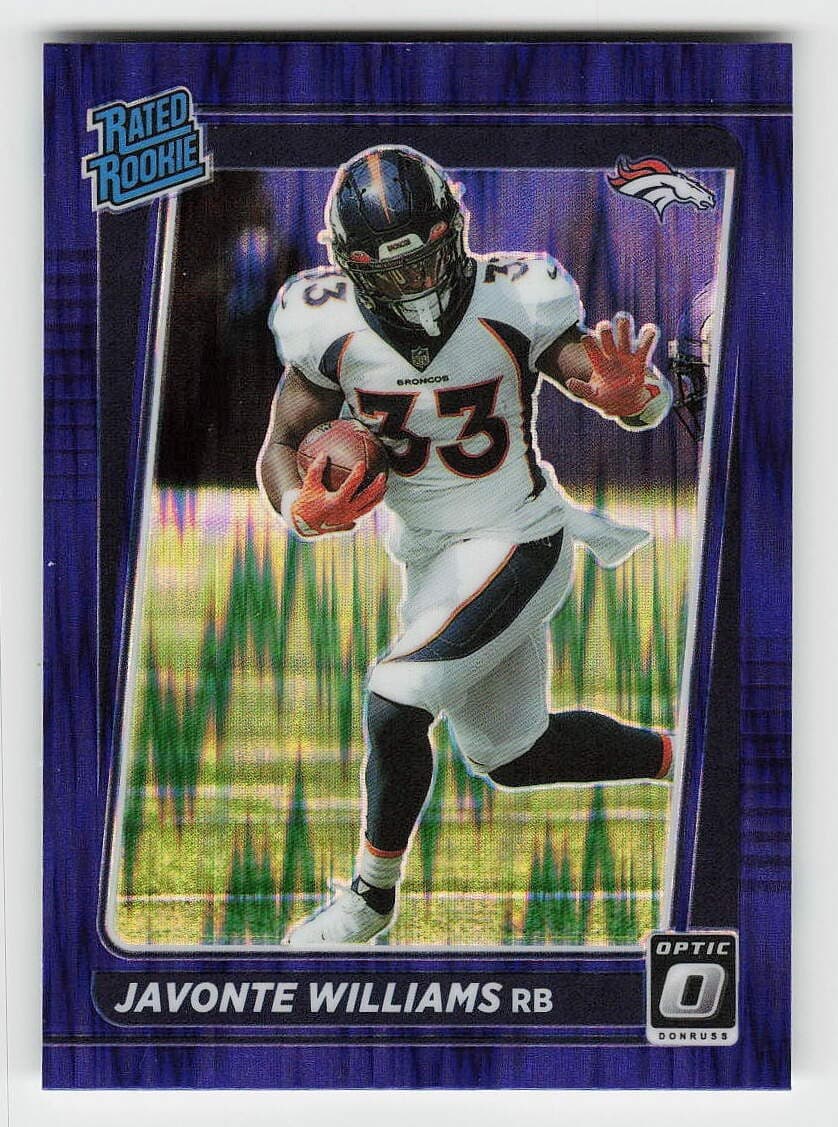 Javonte Williams 2021 panini Donruss Optic