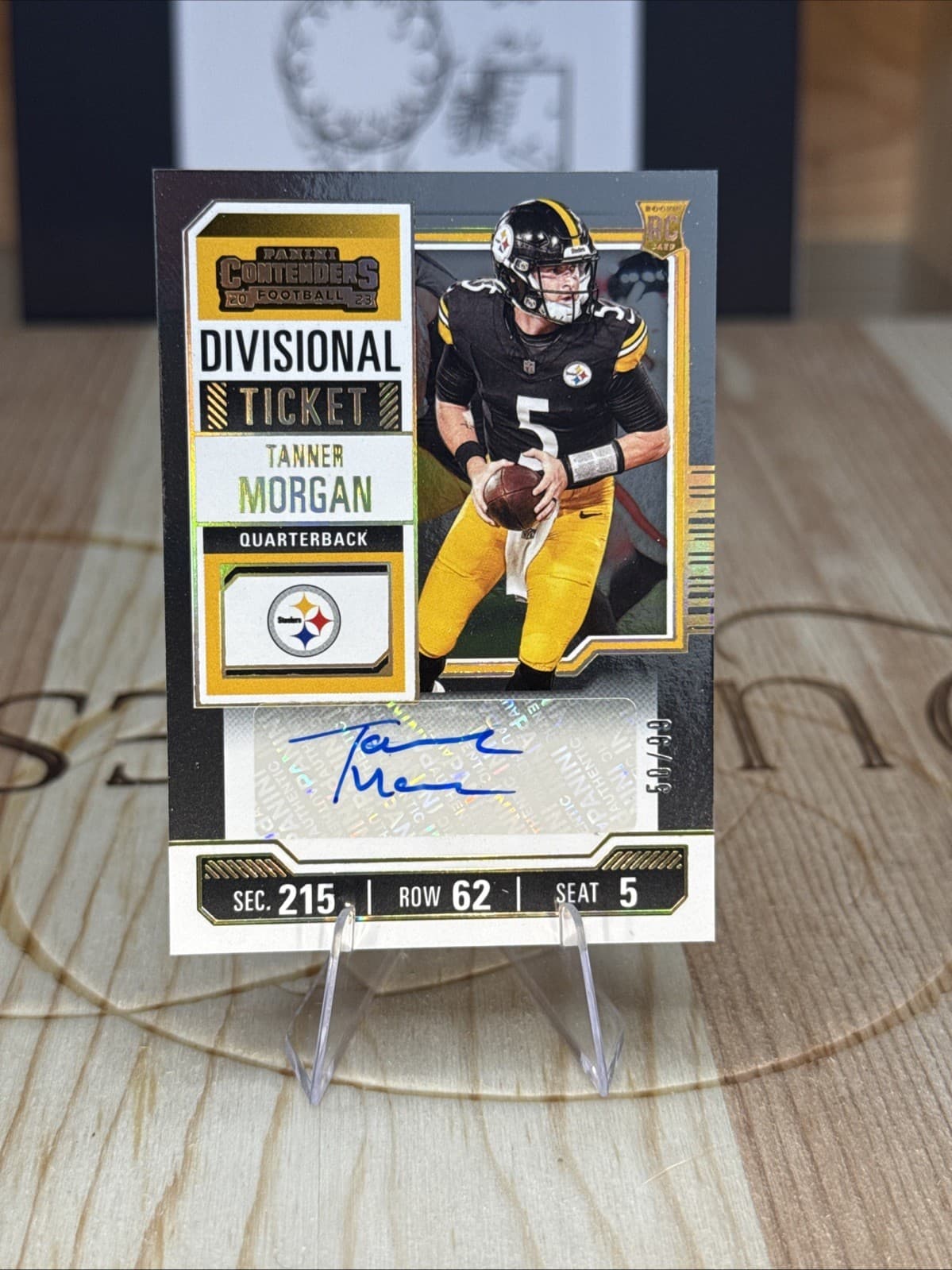 Tanner Morgan trading card