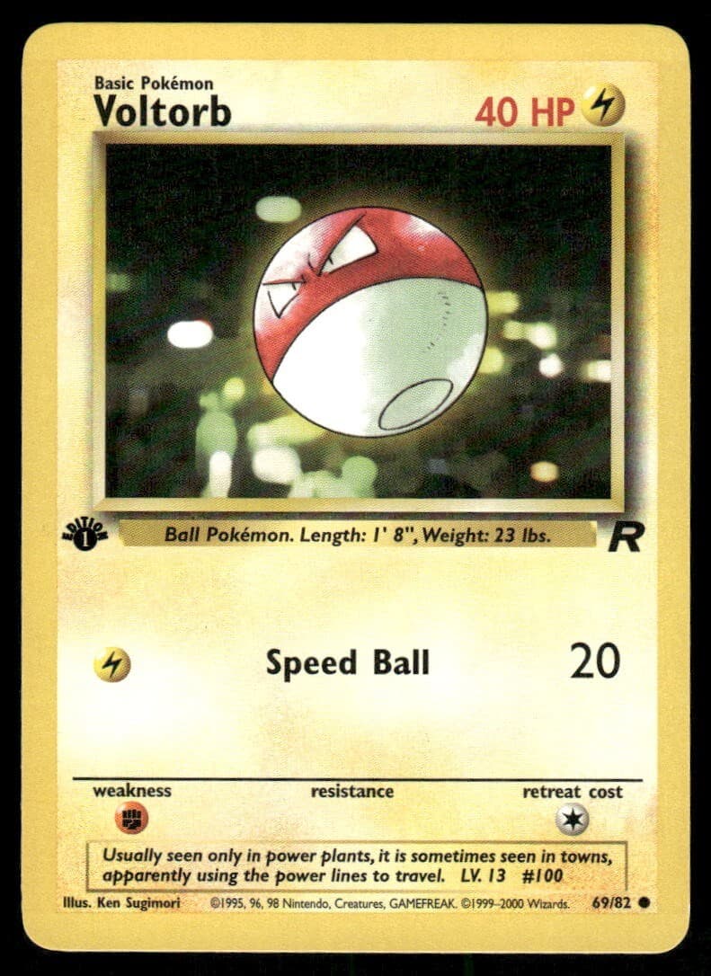 Voltorb trading card