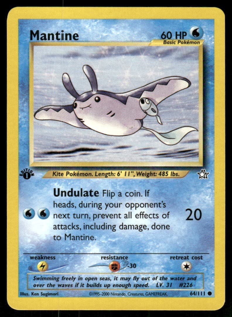 Mantine 2000 Pokemon Neo Genesis