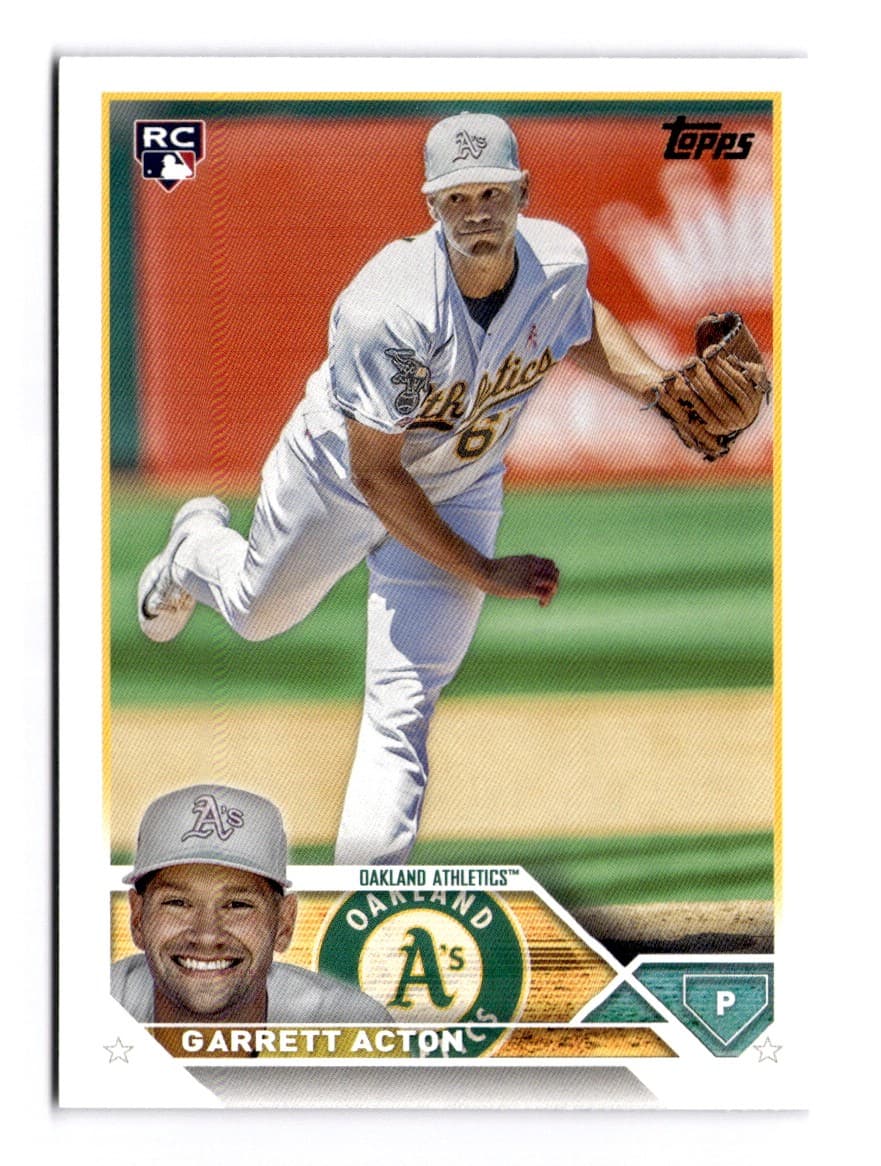 Garrett Acton trading card