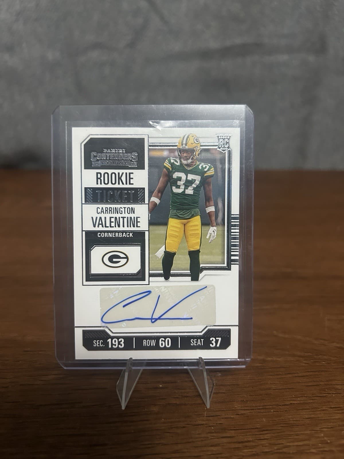 Carrington Valentine trading card