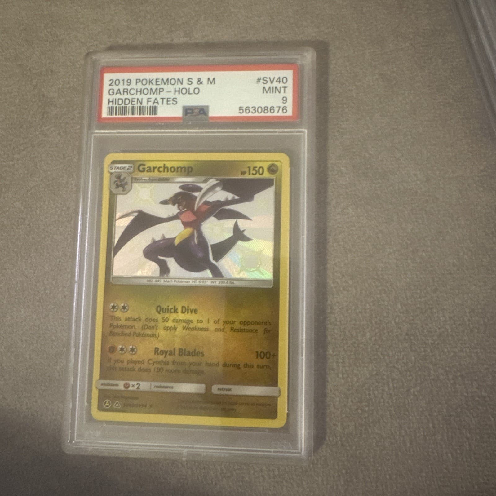 Garchomp trading card