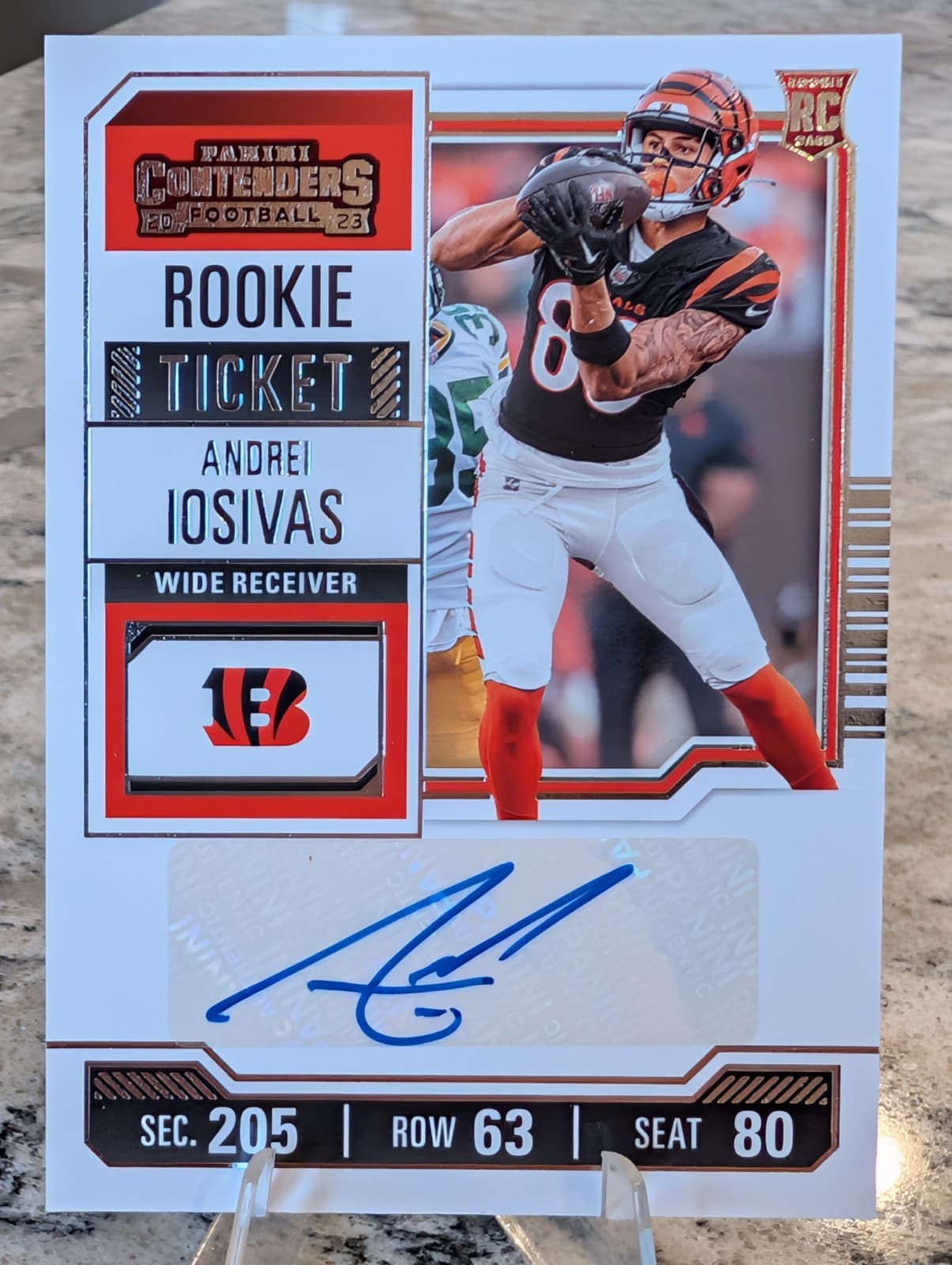Andrei Iosivas trading card