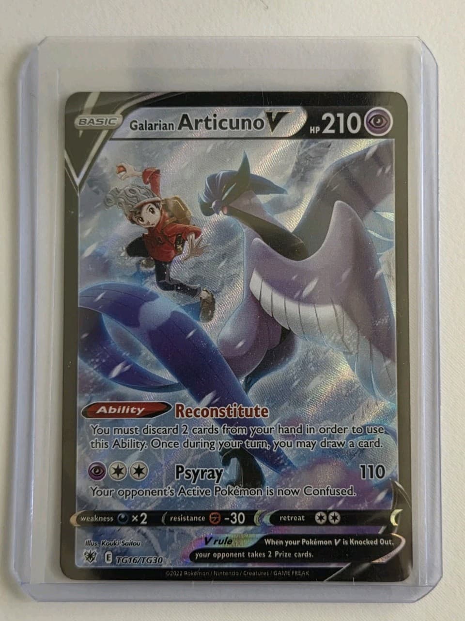 Galarian Articuno V trading card
