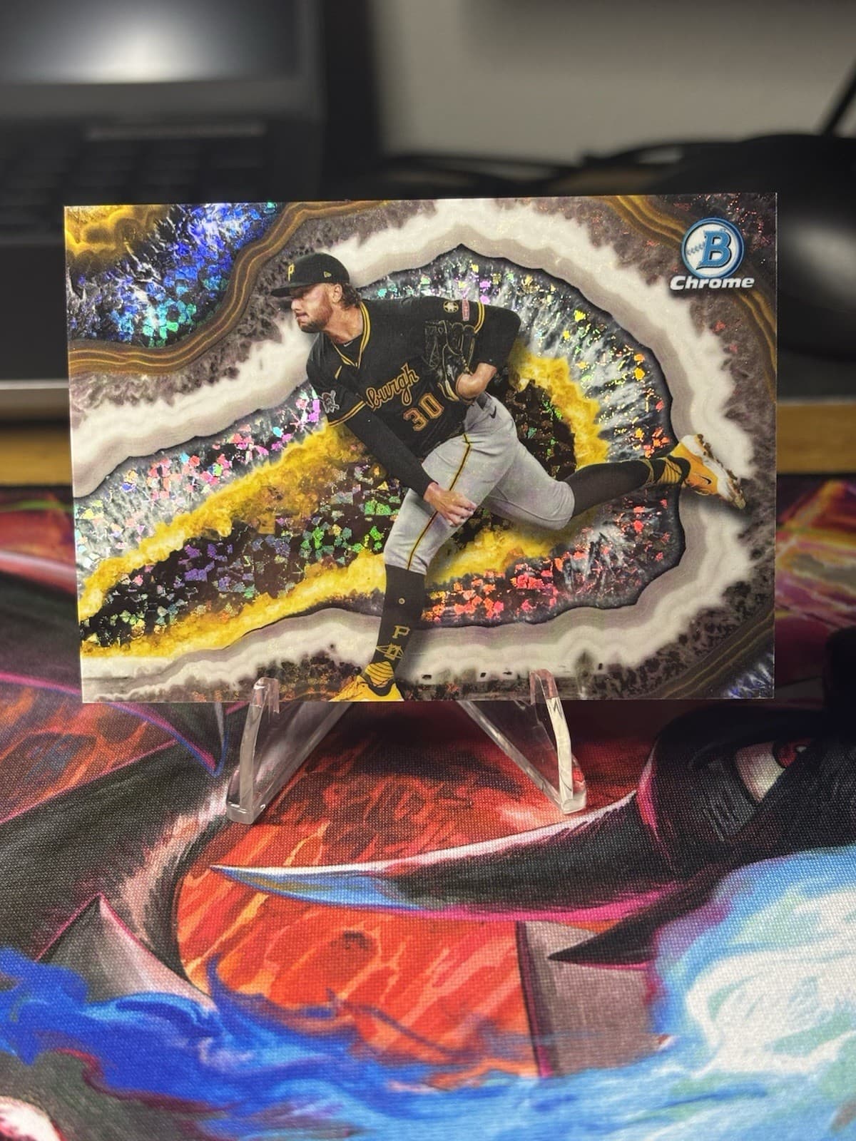 Paul Skenes 2026 bowman Bowman Crystallized - Orange Refractor