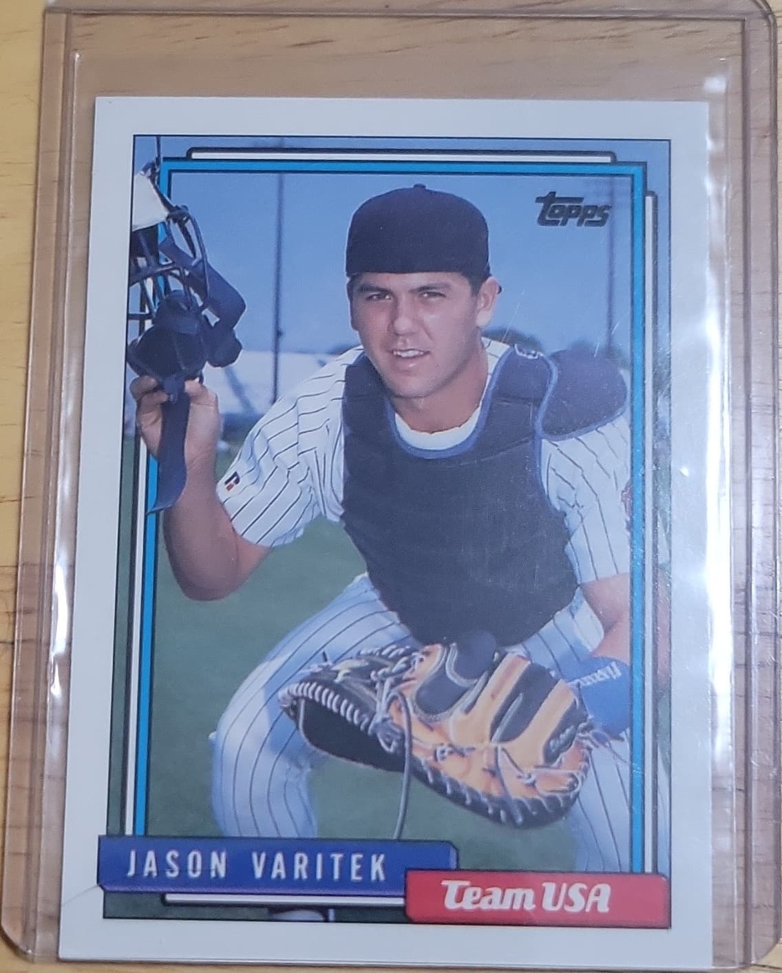 Jason Varitek trading card
