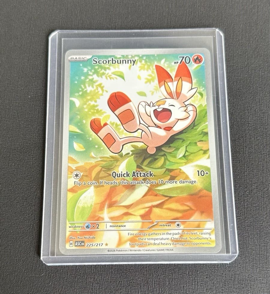 Scorbunny trading card
