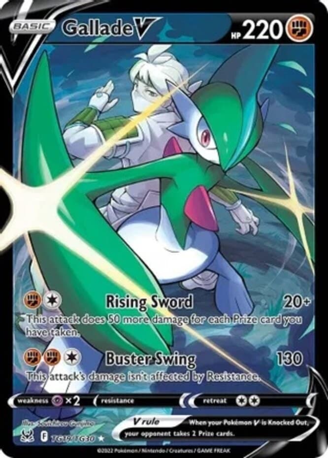 Gallade V trading card