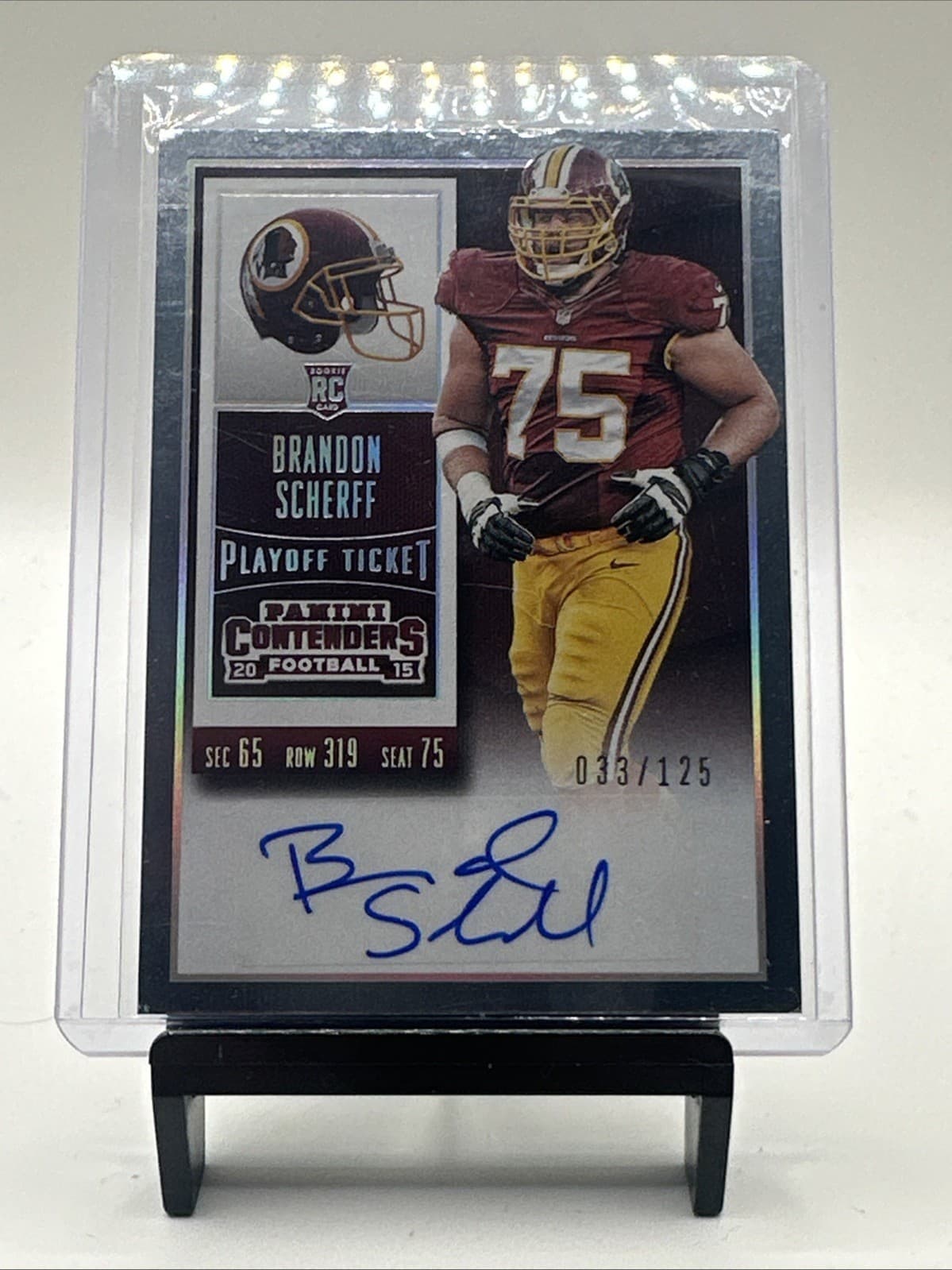 Brandon Scherff trading card