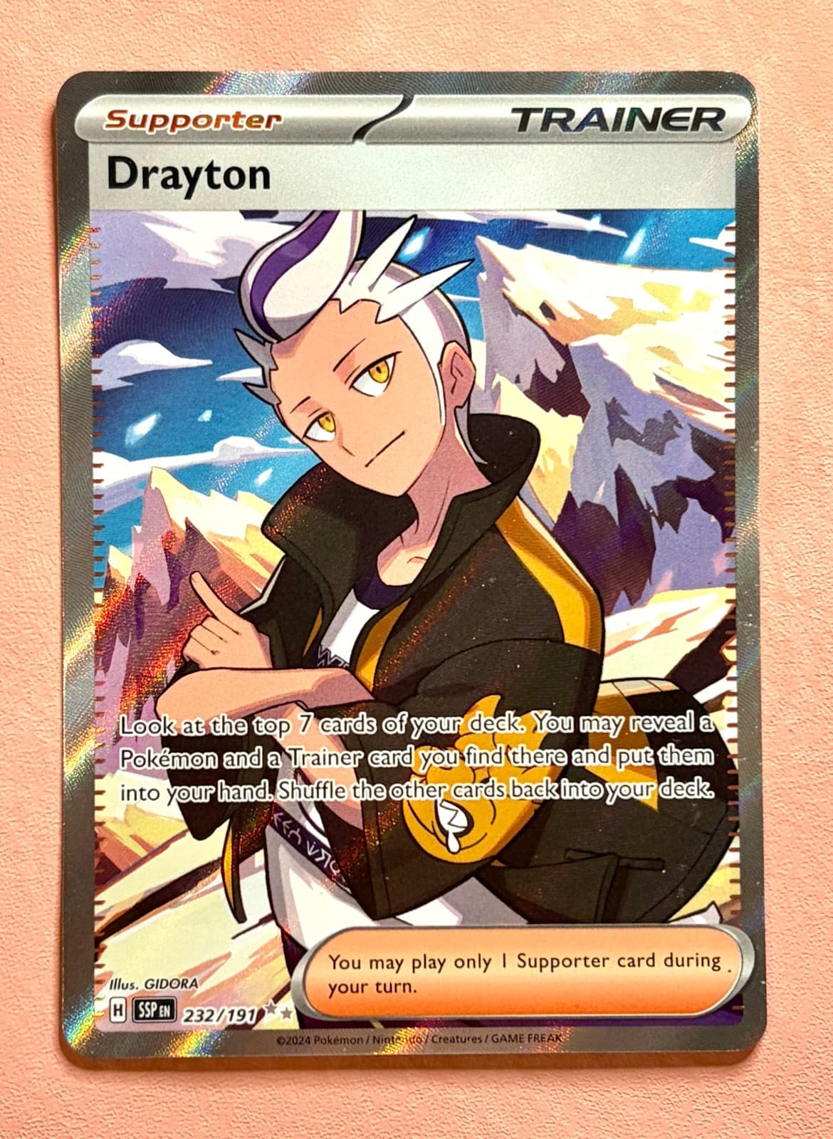 Drayton trading card