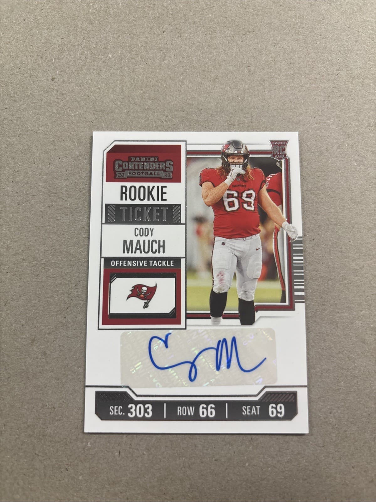 Cody Mauch trading card