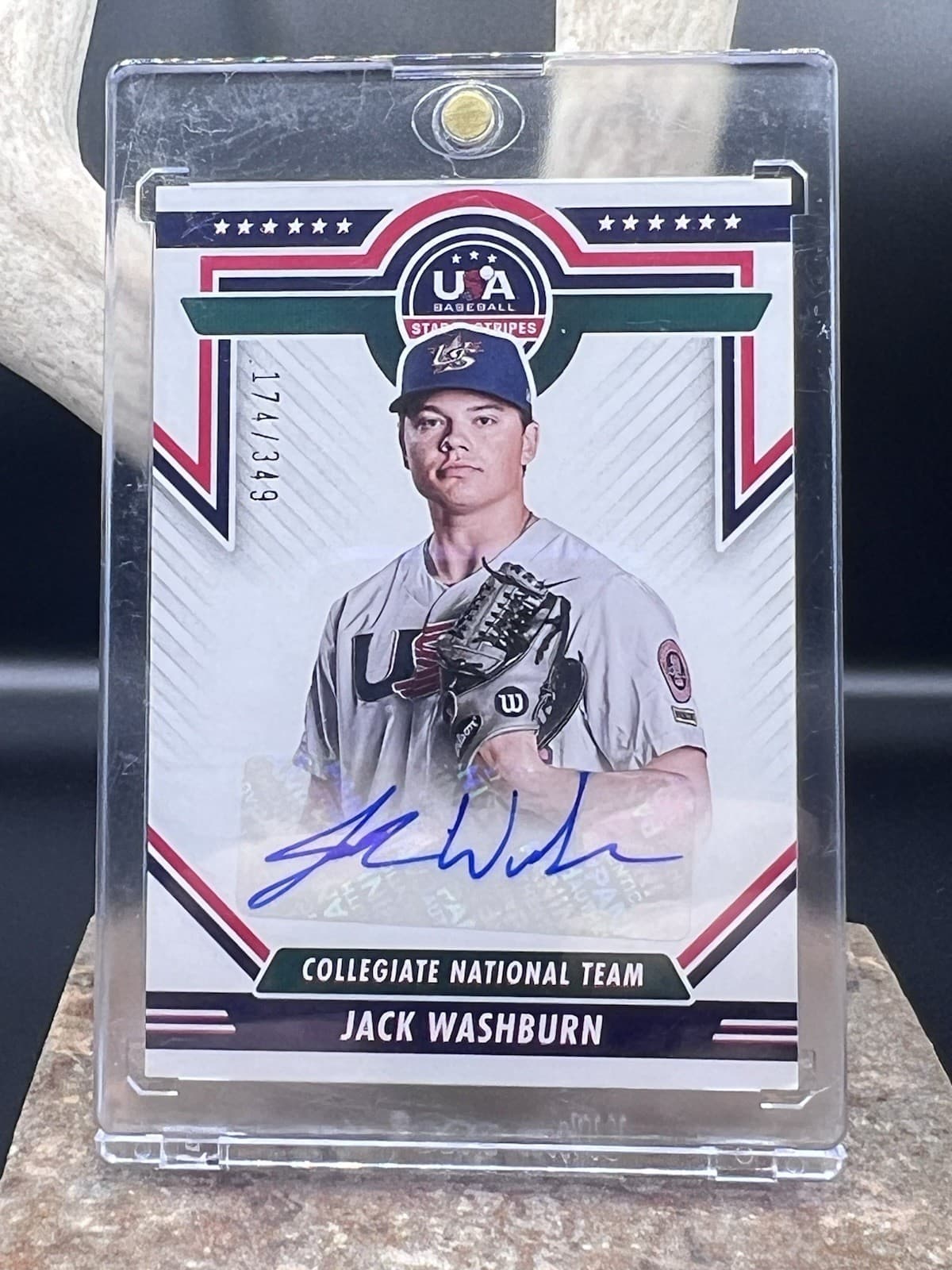 Jack Washburn trading card