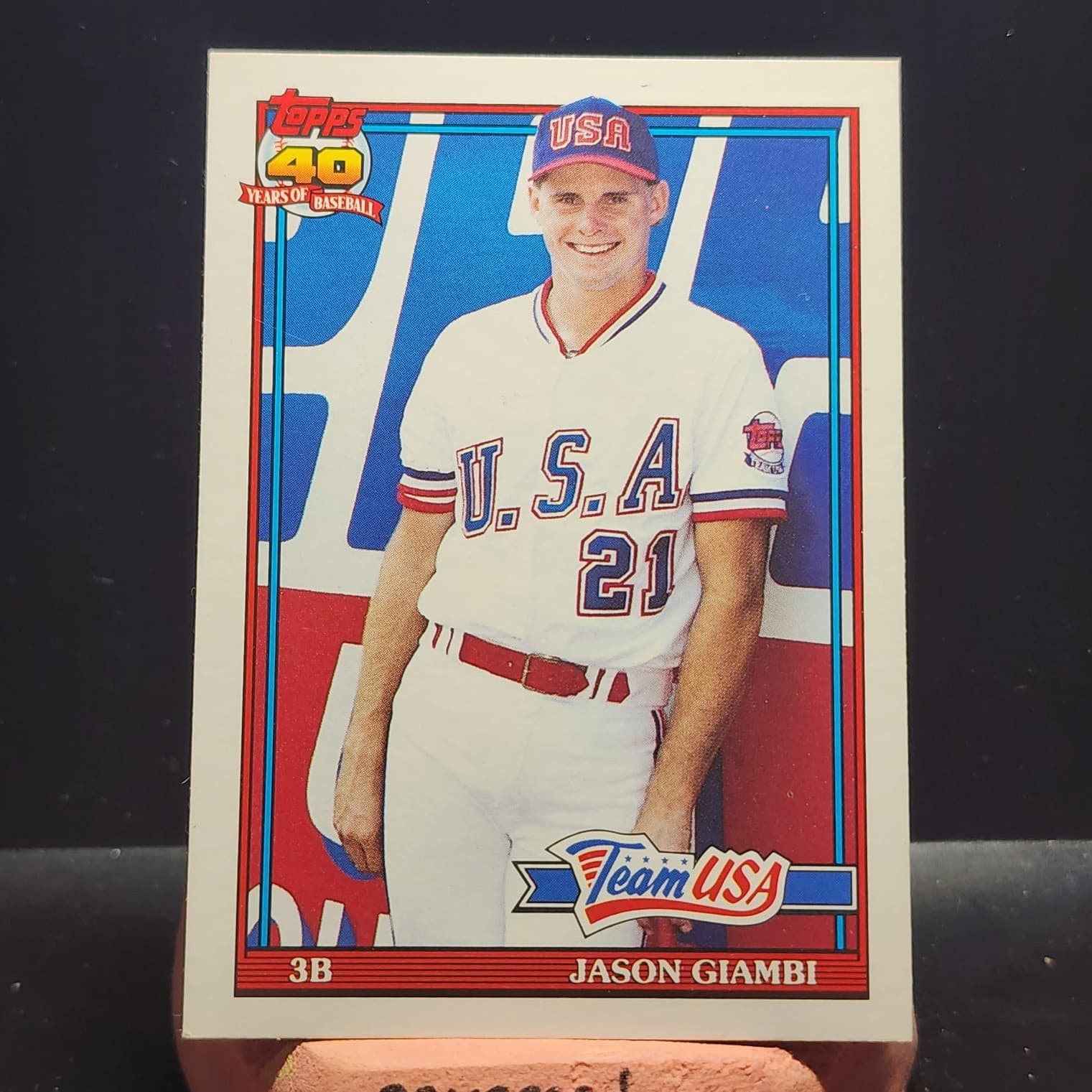 Jason Giambi trading card