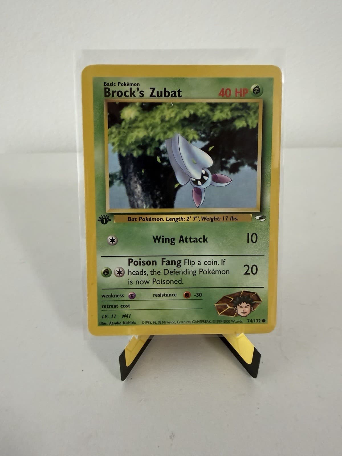 Brock's Zubat trading card