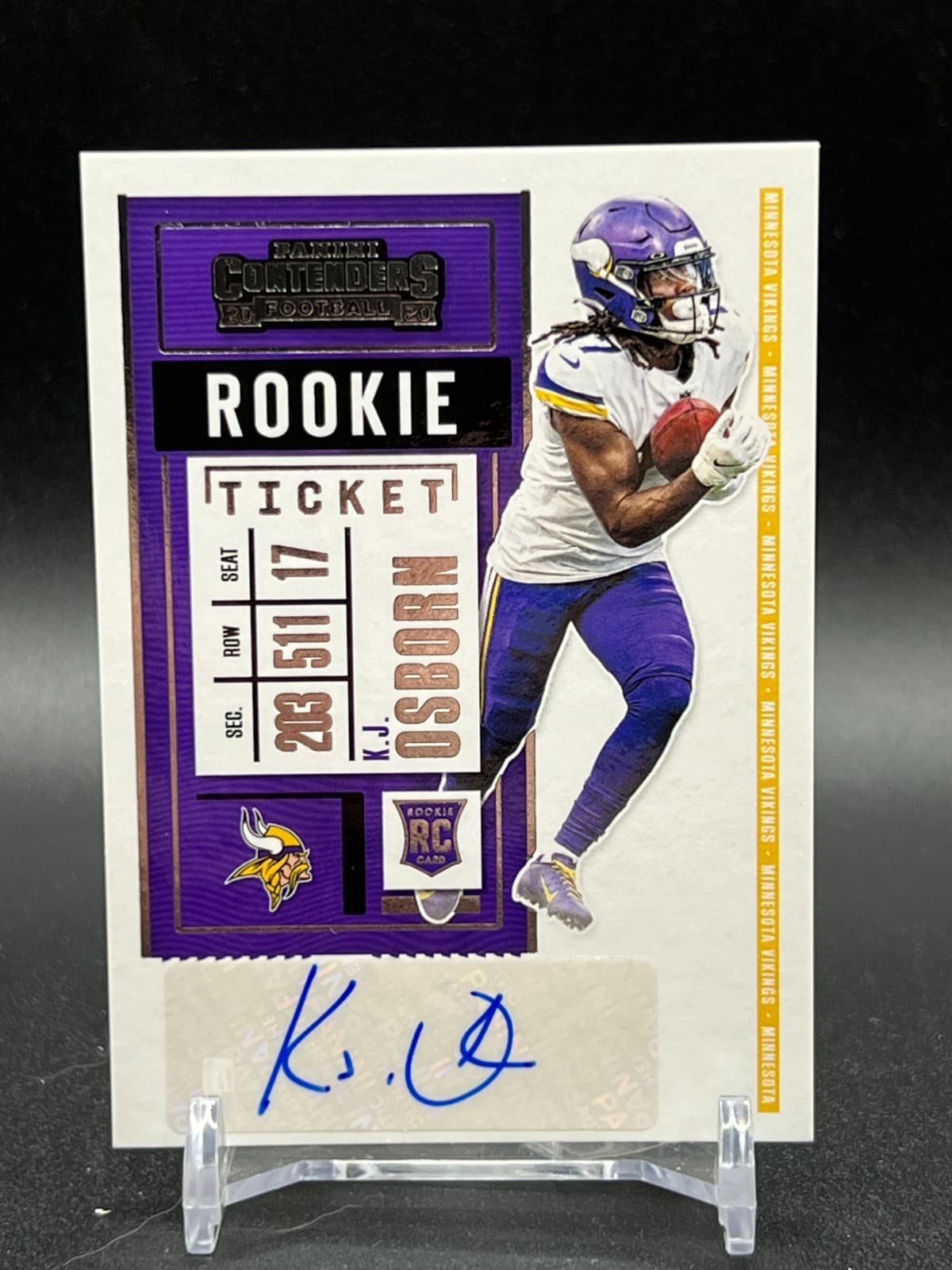 K.J. Osborn trading card