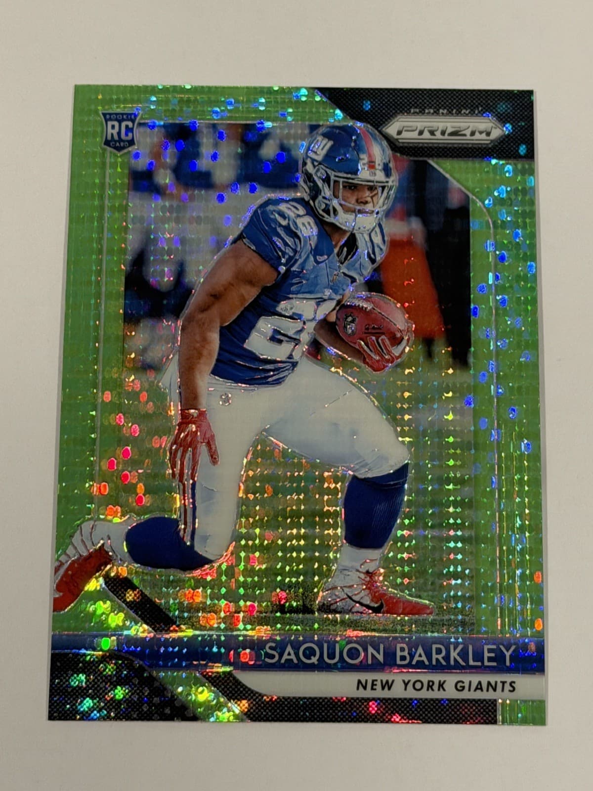 Saquon Barkley trading card