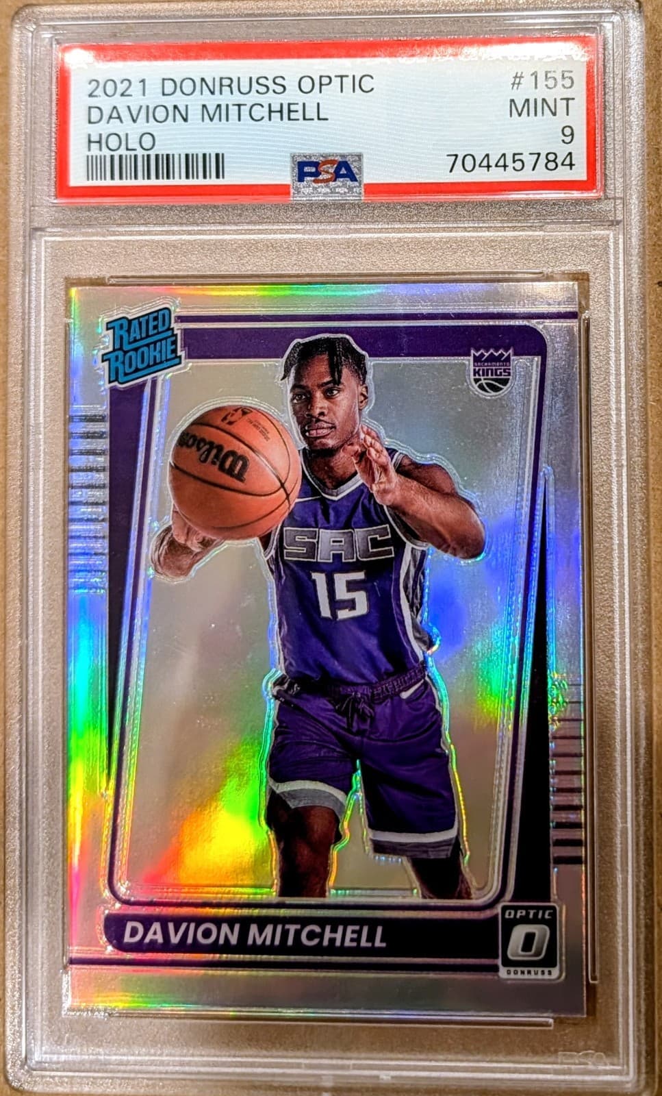 Davion Mitchell trading card