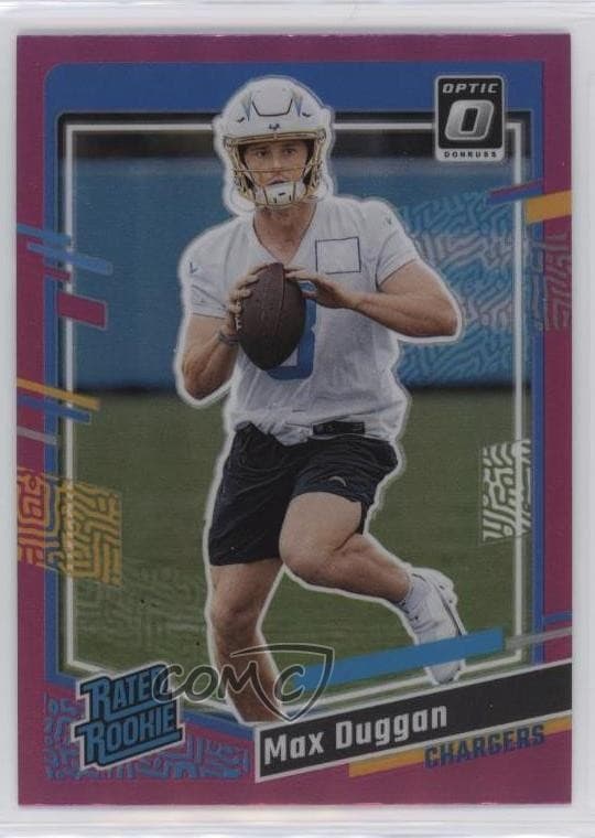 Max Duggan trading card