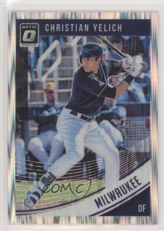 Christian Yelich 2018 panini Donruss Optic