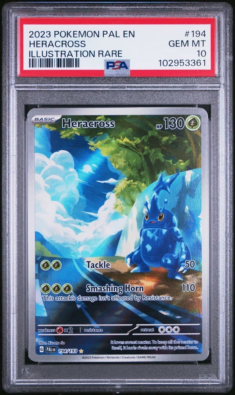 Heracross trading card