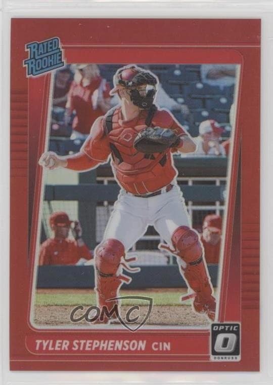 Tyler Stephenson 2021 panini Donruss Optic
