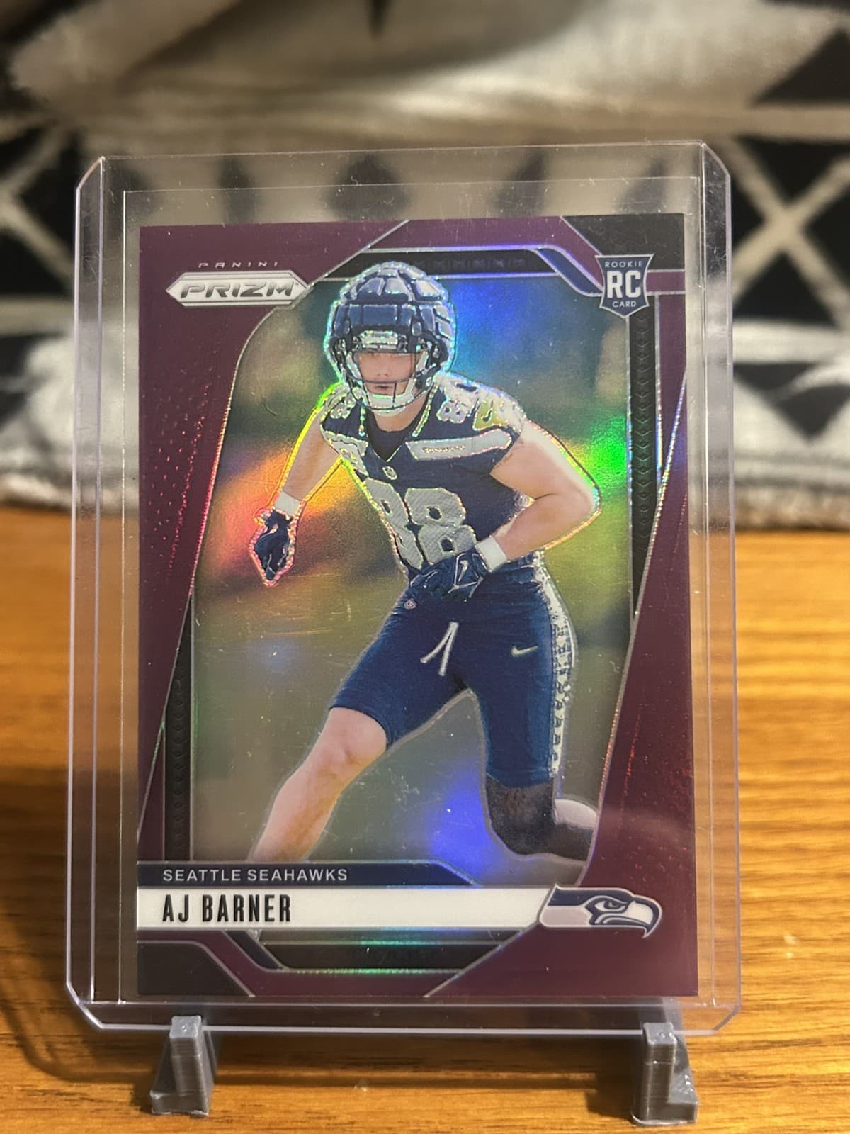 AJ Barner trading card
