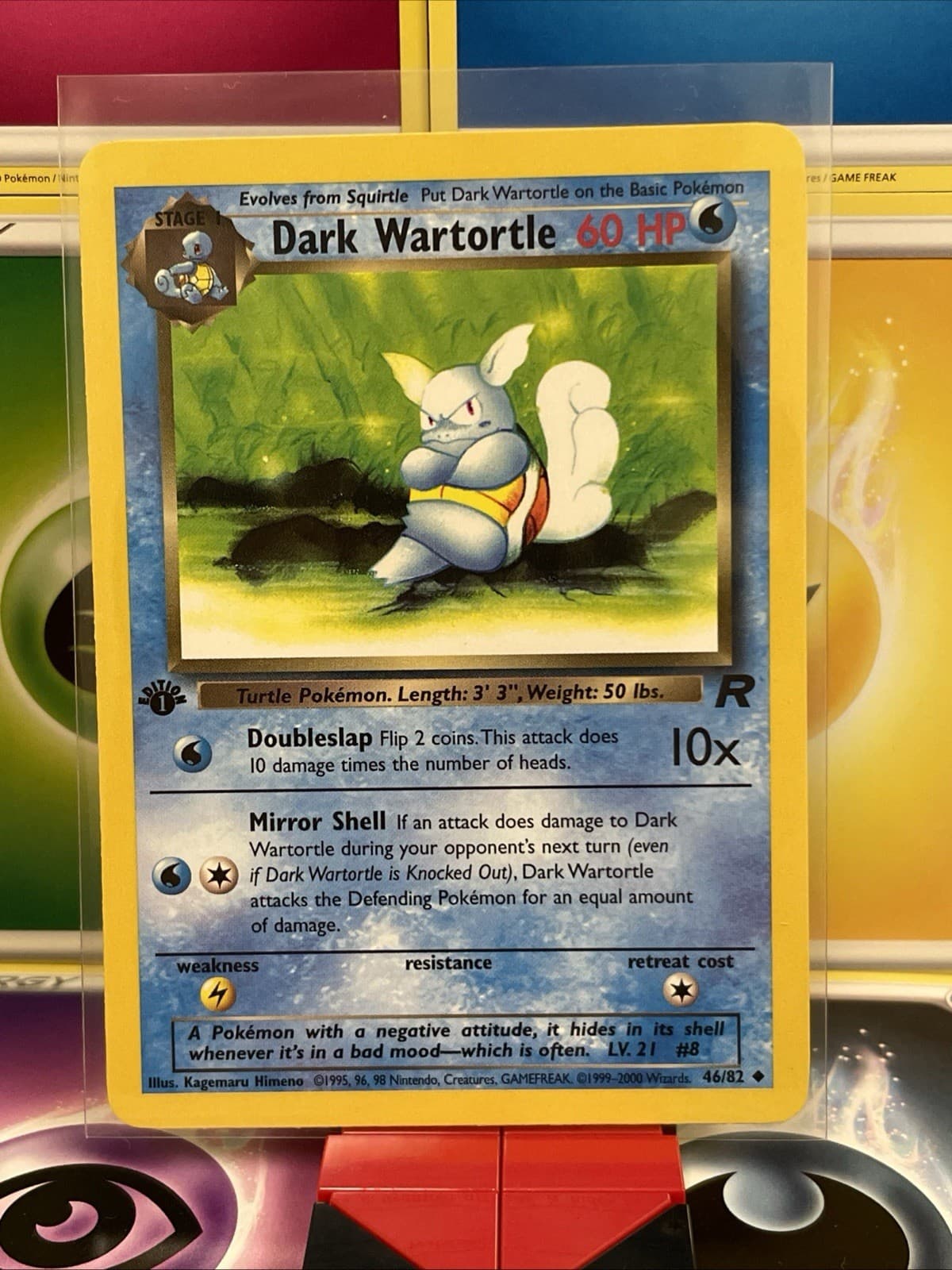 Dark Wartortle trading card