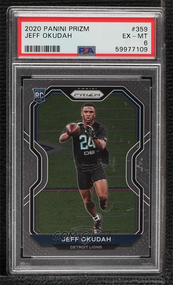 Jeff Okudah trading card