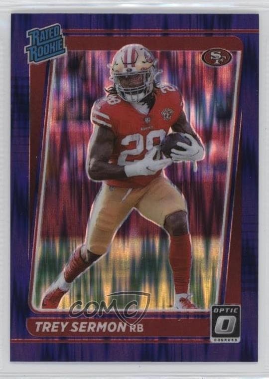 Trey Sermon trading card