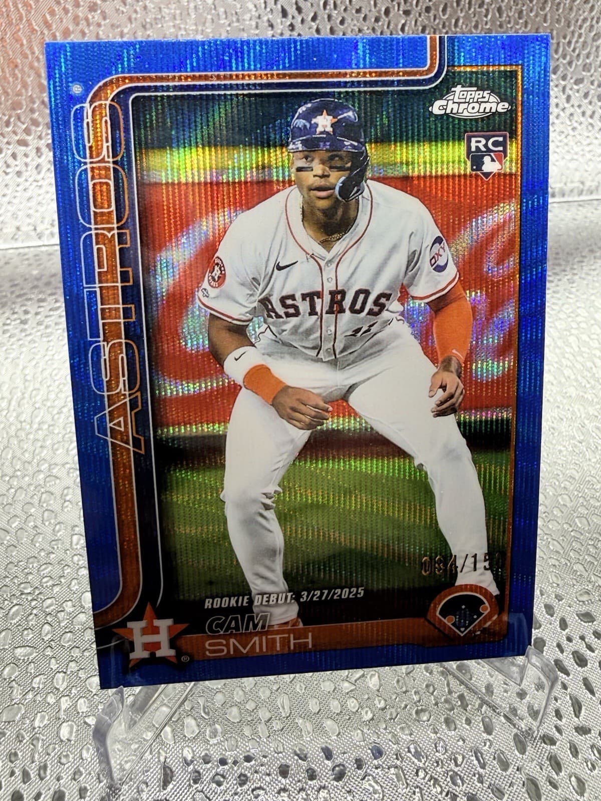 Cam Smith 2025 topps Topps Chrome Update Rookie Debut - Green Lava Refractor