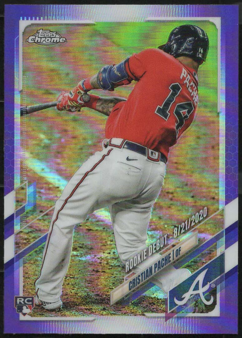Cristian Pache 2021 topps Topps Chrome Update