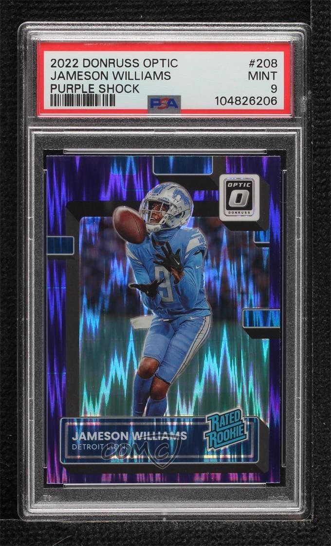Jameson Williams 2022 panini Donruss Optic