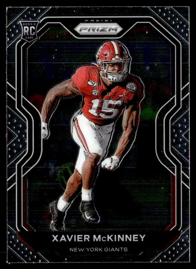 Xavier McKinney trading card