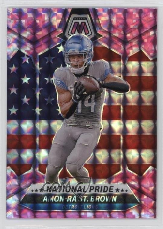 Amon-Ra St. Brown 2024 panini Mosaic National Pride - Genesis
