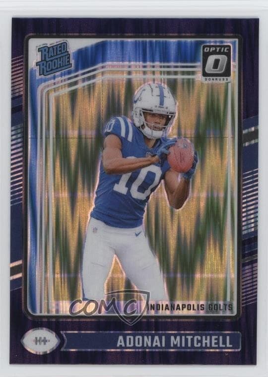 Adonai Mitchell 2024 panini Donruss Optic