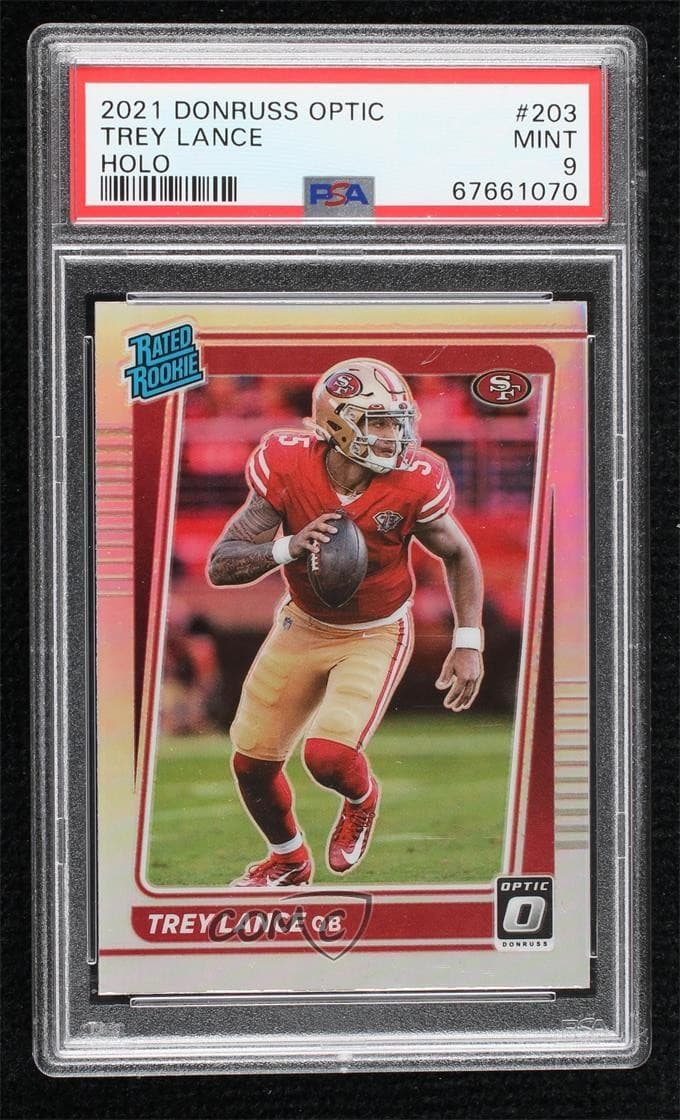 Trey Lance 2021 panini Donruss Optic