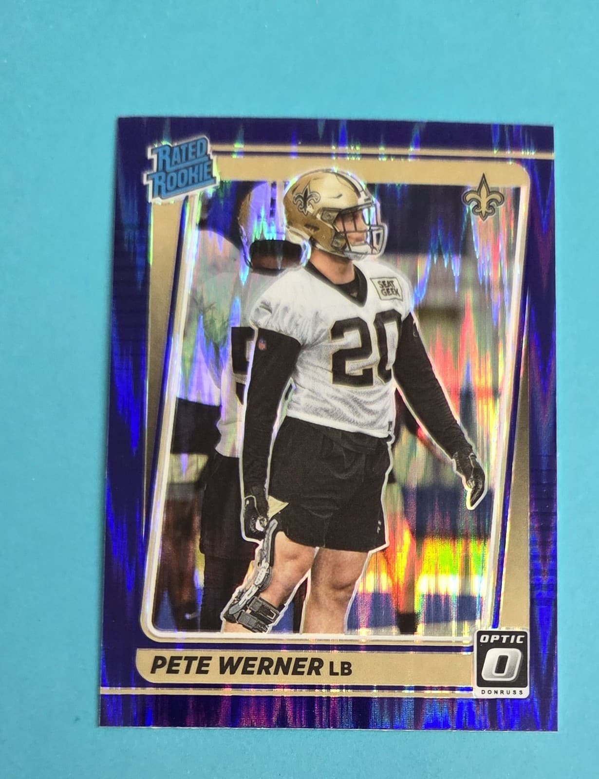 Pete Werner 2021 panini Donruss Optic