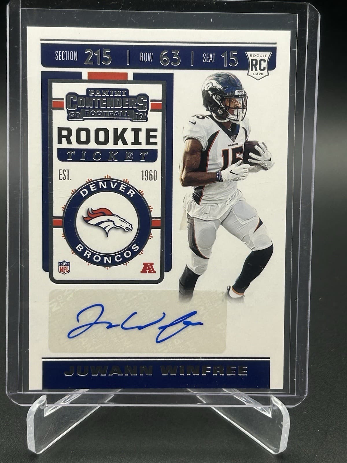 Juwann Winfree trading card