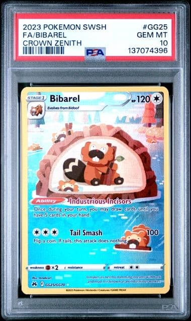 Bibarel trading card
