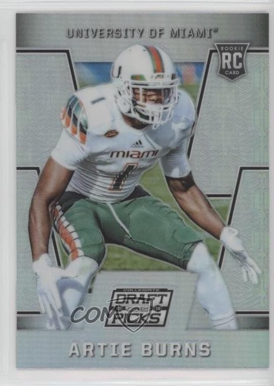 Artie Burns trading card