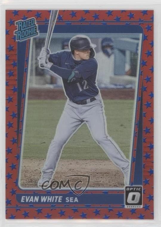 Evan White trading card