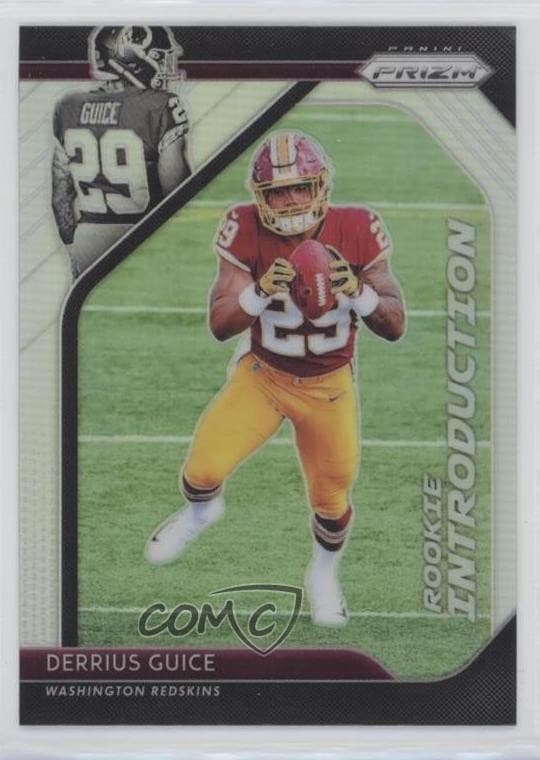 Derrius Guice trading card